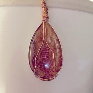 Handmade wire wrapped gemstones